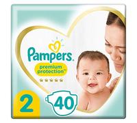 Pampers Protection Premium - Couches, Taille 2, (4-8kg) - 40 Pièces