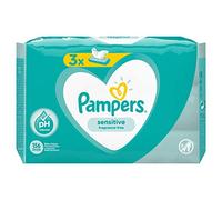 Pampers Sensitive 81687195 Lingettes humides pour bébé 52 pièces - Lingettes humides pour bébé (Wet Baby Wipe, Sac en plastique, Girl/Boy, Turquoise, Blanc, Allemagne, Aqua, Citric Acid, Peg-40