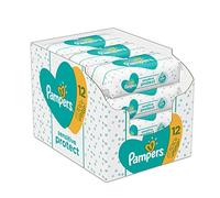 Pampers Sensitive Protect Lot de 12 paquets de 52 lingettes humides (ancienne version)