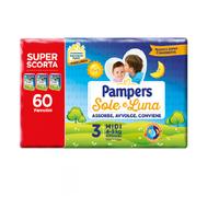 Pampers Sole Luna Lot De 2 Paquets Midi Taille 3 (4-9 Kg) 60 Couches