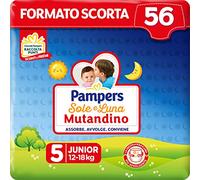 Pampers Sole&Luna Lot de 56 couches pour bébé Taille 5 (12 - 18 kg)