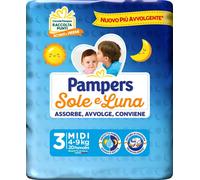 Pampers Soleil&Lune 3 4-9 Kg. 20 Pz. Couches Midi