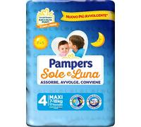 Pampers Soleil et Lune Taille 4, Lot de 17 couches