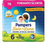 Pampers Soleil Lune Couches Taille 6 (15-30Kg) Offre 78 Couches (13x6)