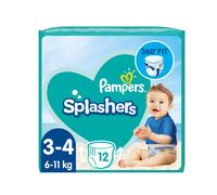 Pampers Splashers Taille 3-4, 6-11 kg, 12 Couches-Culottes De Bain