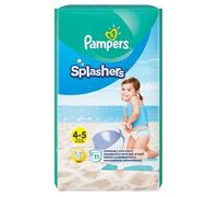Pampers Couches-culottes de bain jetables Splashers Taille 4-5 (9-15 kg) 11 pièces