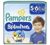 Pampers Splashers Taille 5-6, 14+ kg, 10 Couches-Culottes De Bain