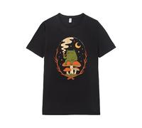 Pampling T-Shirt 100% Coton, Unisexe à Manches Courtes, Vêtement pour Hommes et Femmes, Disponible en 5 Tailles, Coloris Noir, Modèle Late Night Vibes (S)