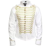Pamposh Steampunk Hussar Napoleon Military Drummer Défilé Veste