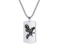PAMTIER Collier 12 Signes du Zodiaque Chinois pour Femmes et Hommes Argent Chaîne de Bijoux avec Pendentif de Signe du Zodiaque Le Coq