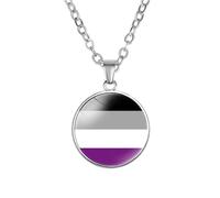 PAMTIER Pendentif Coloré Colliers pour Femmes Acier Inoxydable Amitié Gay Pride Accessoires Lgbt Cercle Arc en Ciel Bijoux Type 3