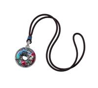 PAMTIER Phoenix Colliers pour Femmes Acier Inoxydable Cercle Vintage Coloré Oiseau Pendentif Long Pull Chaîne Délicat Élégance Bijoux Avec Chaîne Cordon