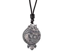 PAMTIER Phoenix Colliers pour Femmes Acier Inoxydable Long Pull Vintage Oiseau Pendentif Chaîne Cordon Élégance Délicat Bijoux Argent