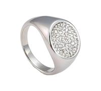 PAMTIER Pierre Fine Bagues pour Femmes Acier Inoxydable Empilable Zirconium Cubique Petit 5 Taille 4 Argent Or Plaqué Déclaration Délicat Simple CZ Bijoux Argent Taille 54