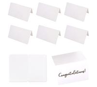 Pamtns 100 Pièces Marque Place Mariage Cartes Pliées Cartes de Place Cartes de Table Blanches Carte de Noms de Table Cartes Chevalet Porte Nom Papier Cartonné Décoration pour Noel Anniversaire Fête