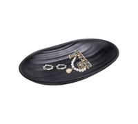 Pamtns Plateau à Bijoux Bol à Clé Noire Plateau des Clés de l'Organisateur Porte-Clés Vide Poche Entree Plateaux Ovale Bol Décoratif Présentoir Organisateur de Rangement Plateau Decoratif Coupelle