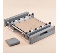 PAMZV Imprimante Manuelle pour Pochoirs De Circuits Imprimés, Table Dimpression De Pâte À Braser en Treillis Dacier, avec Raclette, Zones Dimpression Disponibles : 250 * 250mm
