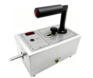 PAMZV Testeur D'arêtes Vives Électrique, Machine De Test D'arêtes Vives avec Interrupteur Au Pied, Pression Réglable, Poids : 60 ± 1 TR/Min, pour Détecter La Présence D'arêtes Vives sur Le Produit