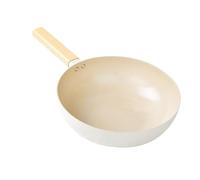 Pan à frire antiadhésif poêle alliage en aluminium épaissie de 28 cm Poignée en bois revêtu de cuisson omelette poêle à gaz