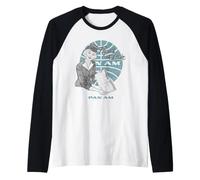 Pan Am Fly with The Leader Illustration Retro Airline Ad Manche Raglan