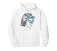 Pan Am Fly with The Leader Illustration Retro Airline Ad Sweat à Capuche