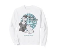 Pan Am Fly with The Leader Illustration Retro Airline Ad Sweatshirt