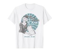 Pan Am Fly with The Leader Illustration Retro Airline Ad T-Shirt