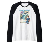 Pan Am Touring The Transatlantic Retro Flight Advertisement Manche Raglan