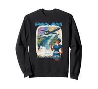 Pan Am Touring The Transatlantic Retro Flight Advertisement Sweatshirt