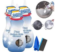 Pan Bottom Stain Cleaner, Gel Cleaner for Cookware Bottoms, PotCleaner For Bottom Of Pans, Household Stainless Steel Cleaners, Bubble Cleaners Foam Spray, 150ml (3)