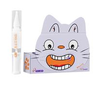 Pan de brosse à dents d'animaux - outil de soins buccaux animaux, nettoyant canine félin | Appareil éclaircissant en émail sûr, applicateur de réduction de la durable, stylo dentaire blanchissa