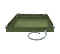 Pan de douche, 31.5x31.5x3,94 pouces plateau salle bain pour baignade, bassin portable avec design pliable, base douches adultes, voyageur, aventurier, tente camping, randonnée, intérieure, extérieure