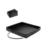 Pan De Douche - Base De Drainage Pliable, Plancher du Bassin Léger pour Jardin Et Patio, Antidérapante avec PVC Étanche, Équipement De Camping pour Sauna, Bain pour Animaux De Compagnie, Plage