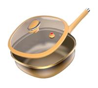 Pan De Frot Non Bâton | Pandes De Cuisine Slanchet Antiadhésive Avec Couvercle | Suise De Cuisine Titanium Alloy Kitchen Supplies For Electric Induction Stove Gilling Home Apartment Restaurant