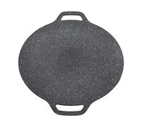 Pan de Gril, Induction Pan Grill BBQ BBQ Grill Rond GRIDDE Aluminium Coréen pour Induction, Cuisinière à Gaz, Table de Cuisson électrique, Grillade Intérieure ou Extérieur (30cm)