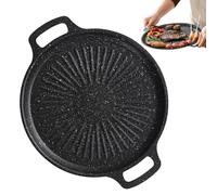 Pan De Grill Rond - Ustensiles De Cuisine À Frire De Cuisine, Assiette De Poêle Moderne | Plateau À Vaisselle Grillade À Cuisinière, Moule À Rôti Plat En Fonte Plate, De Cuisson De Viande, Ass