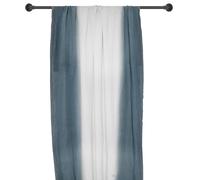 Pan de rideau 160x250 cm DEEPALI 100% lin lavé tie and dye bleu granit