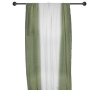 Pan de rideau 160x250 cm DEEPALI 100% lin lavé tie and dye vert kaki