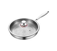 Pan de titane - Pan à frire sans bâton, poê de cuisson légère | Vole de table avec un couvercle, idéal pour restaurant Cuisine Camping Randonnée Adventures en plein air ou Préparation de repas de