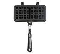 Pan de waffle de mangeoire sans bâton | Waffle en aluminium coulé double face pour la cuisinière | Idéal pour les gaufres belges/crêpes/petit déjeuner | Gas et poêle