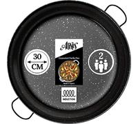 pan Enameled Anti-Rust Steel Paella 30cm