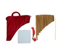 Pan Flute 15 Pipes G Key Instrument de Musique Traditionnel Chinois Flûte de Pan Instrument à Vent (Main droite)