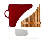 Pan Flute | 15 Pipes G Key Panpipe Music | de musique léger ABS pour les | de musique traditionnel chinois exquis pour les débutants avec un sac de transport