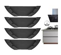 Pan Lid Holder 4 Pack Vertical Wall Mount Rack For Kitchen Storage
