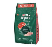 PAN MIĘSKO - aux herbes, boeuf et lapin pour chiens de races moyennes - M 3 kg