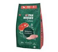 PAN MIĘSKO - aux herbes, boeuf et lapin pour chiens de races moyennes - M 9 kg