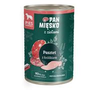 PAN MIĘSKO aux herbes Pâté au lapin pour chiens 400 g