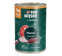 PAN MIĘSKO aux herbes - Pâté au canard pour chiens 6×400 g