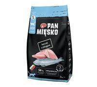 PAN MIĘSKO Croquettes pour chats au poulet et à la truite, format S, 5 kg