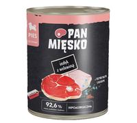 PAN MIĘSKO Dinde avec boeuf nourriture humide pour chiots 800 g